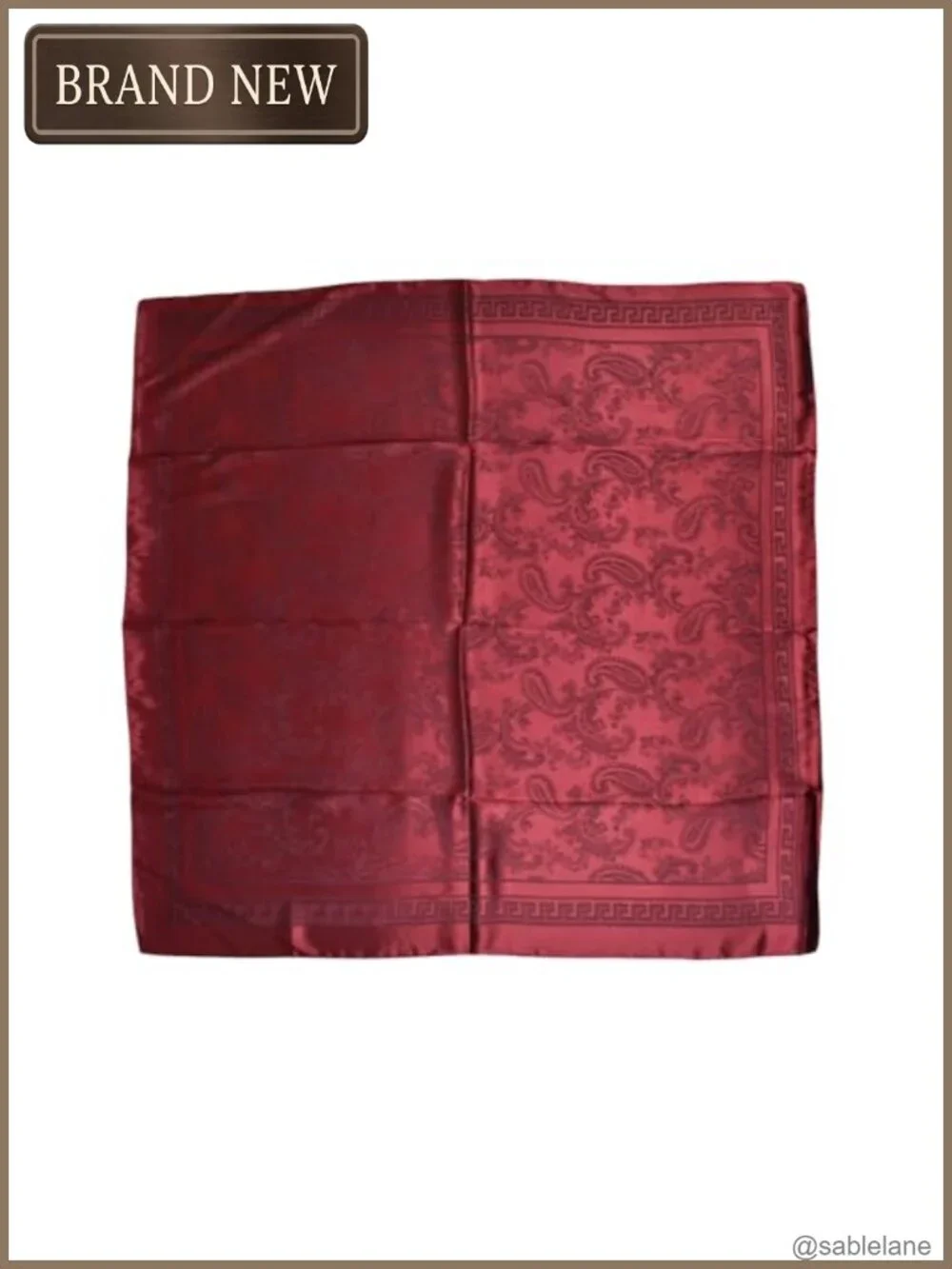 35x35 Silk Like Polyester Square Head Scarf Women Neck Scarf Hair Wraps